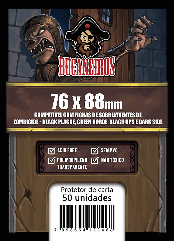 Sleeves Customizado para Zombicide Black Plague / Green Horde / Black