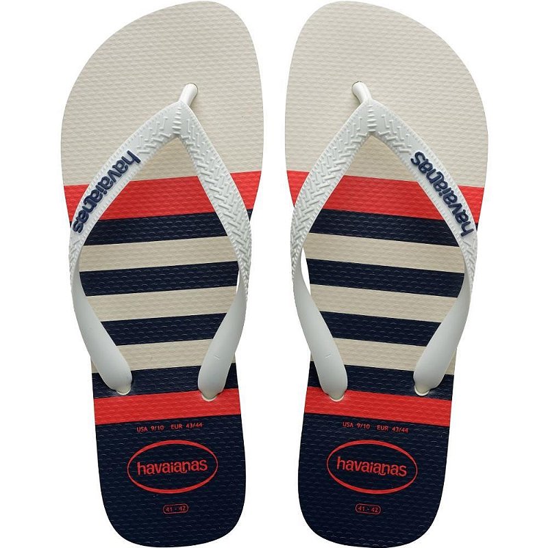 Chinelo Havaianas Masculino TOP Nautical 41/2 BCO/MARINHO