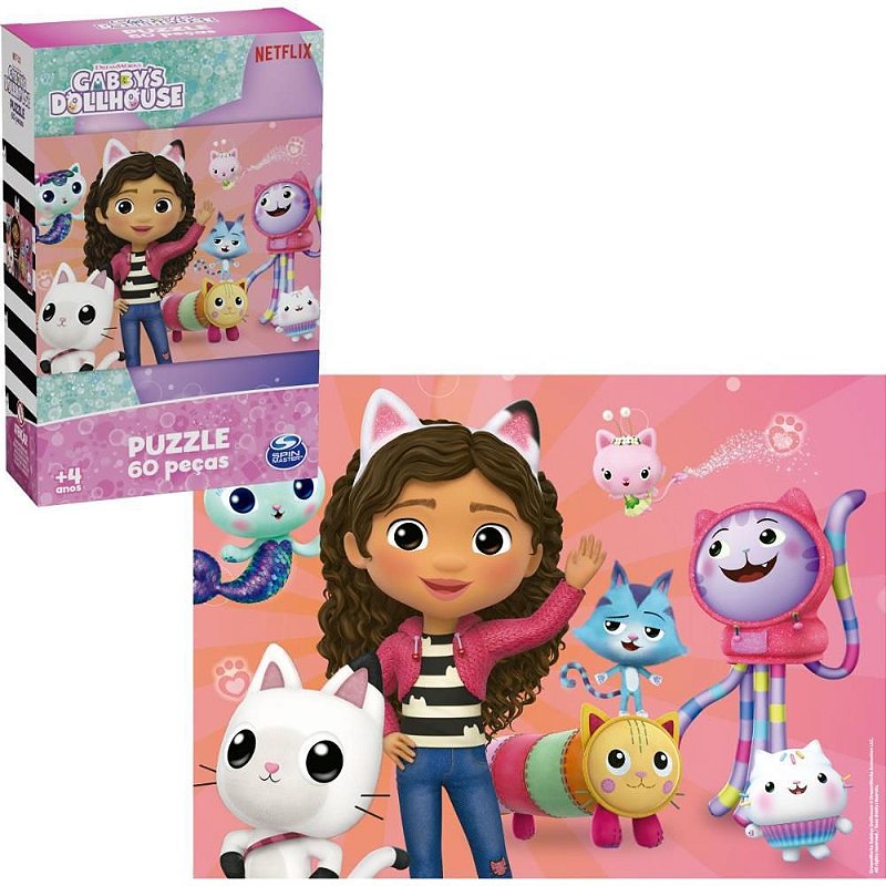 QUEBRA-CABECA Cartonado GABBYS Dollhouse 60PCS - Digital Conveniência ...