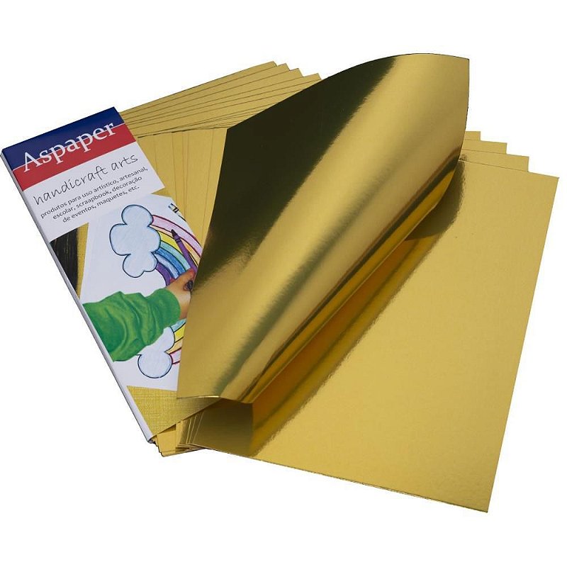 Papel Laminado Ouro 210X297MM 250G - Digital Conveniência Informática e ...