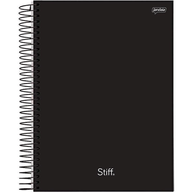 Caderno Espiral 1/4 Capa Dura STIFF SLIM 80FLS. Preto PCT.C/05 ...