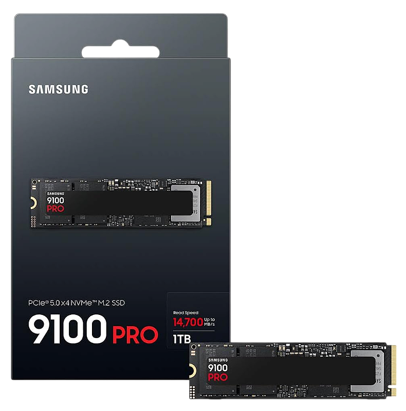 Samsung 9100 PRO 1TB SSD 新品未開封 Samsung SSD 9100 PRO 1TB, PCIe 5.0x4 M.2 2280, Seq. Velocidades de