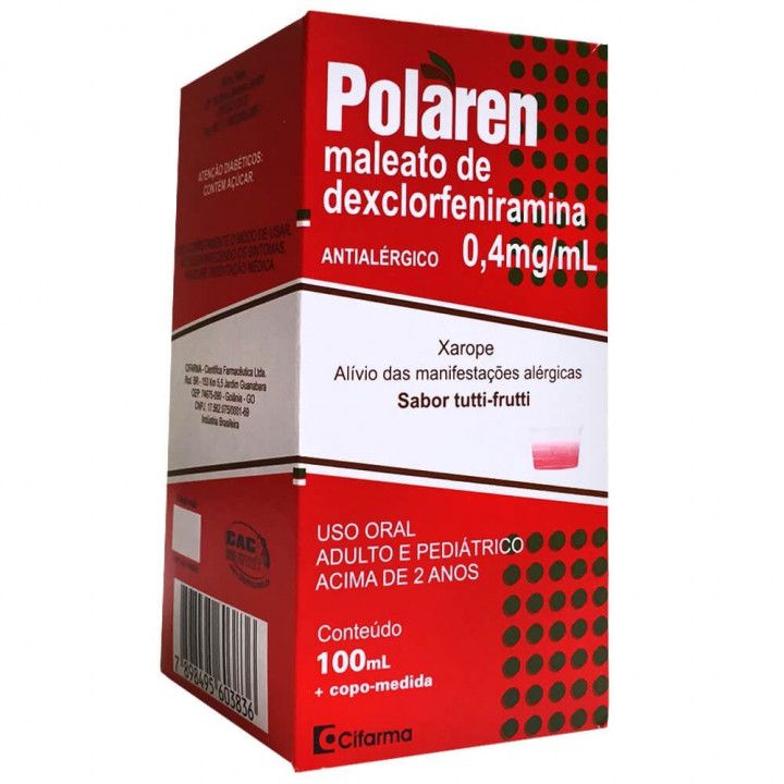 Polaramine Xarope 120Ml  Farmácia Rosário - Desde 1931 Cuidando da sua  Saúde