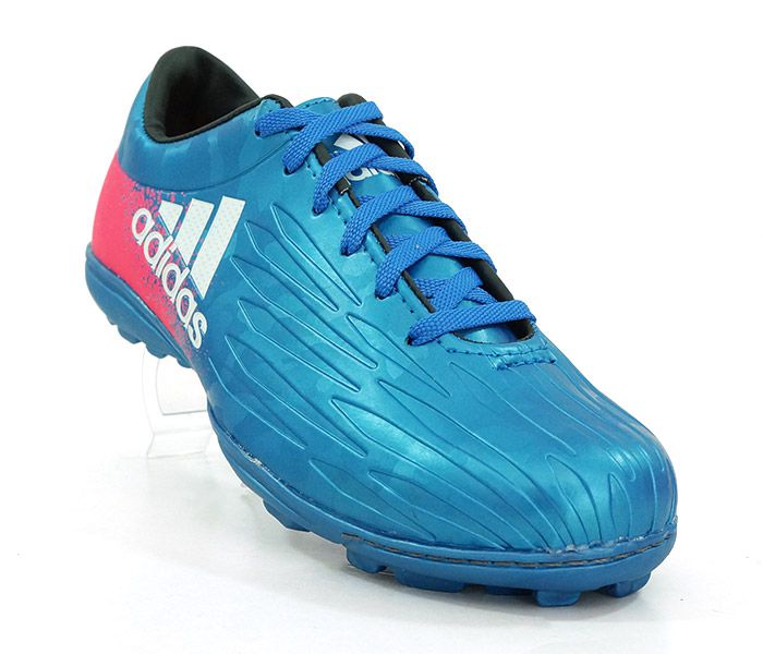 Chuteira Society Adidas X 16.1 Azul e Rosa - bootssports.com.br