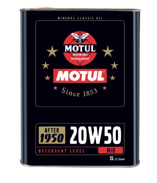 MOTUL SAE 50 ミネラルオイル 2L 2缶セット MOTUL 20W50 Classic Lata com 2 Litros - MOTUL em BH é na Garagem