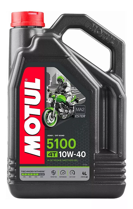 MOTUL 5100 10W40 4T Semissintético Embalagem com 4 Litros - MOTUL