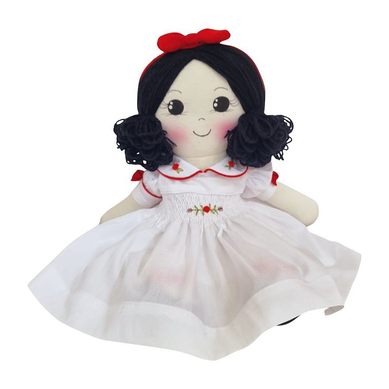 Boneca Little Me com roupa sem bordado em ponto smock - Little