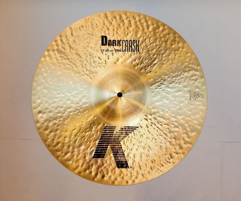Prato Zildjian K Dark Thin Crash 18'' - MP Bateria - Acessórios de
