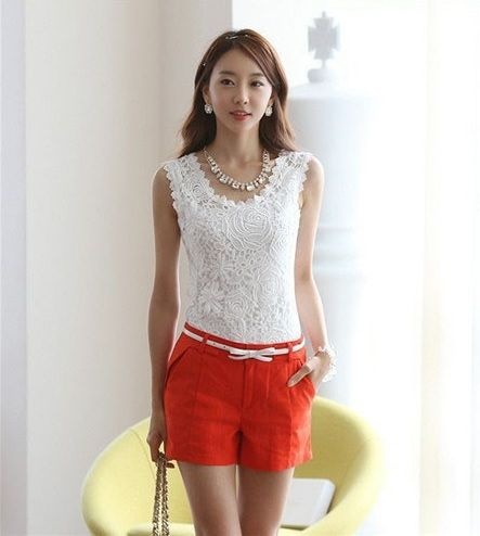 Blusa tropical Lace Shirt