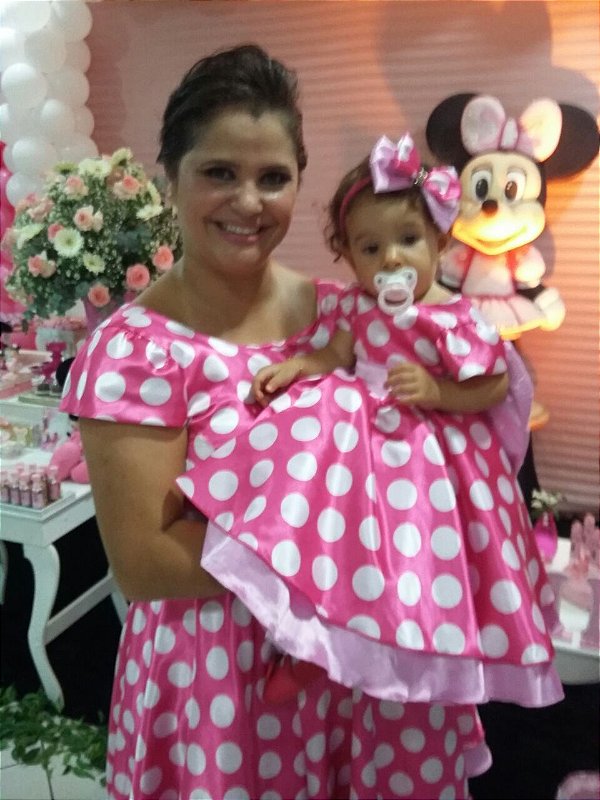 vestido de festa da minnie tal mae tal filha