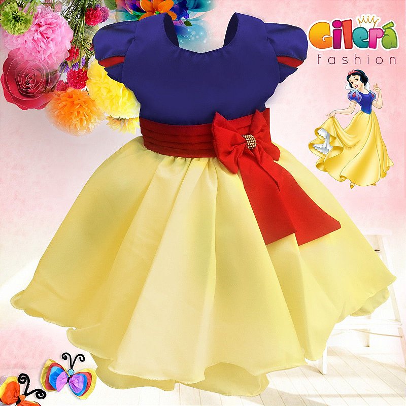 vestido da branca de neve infantil