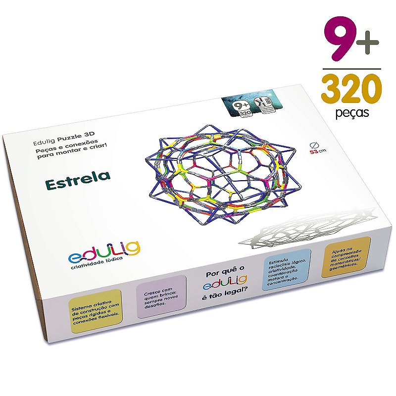 Quebra-cabeça Edulig Puzzle 3D Mini Sólidos Platônicos - 296 peças e -  Edulig, Kits pedagógicos e lúdicos, Puzzles 3D