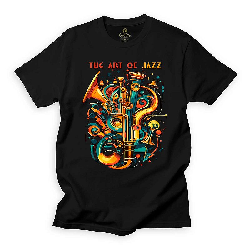 Camiseta Musica Cool Tees Arte do Jazz - COOL TEES Loja de
