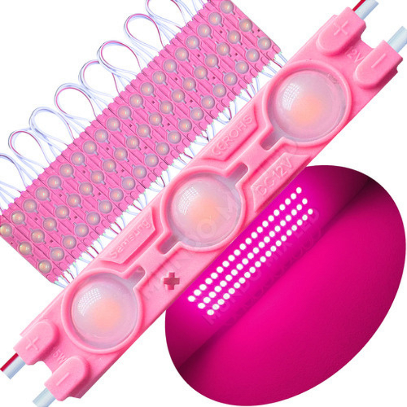 Módulo Bolha Triplo Rosa - ESPAÇO LED