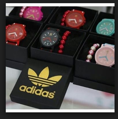Kit 03 Relógios Adidas Colors Com Caixinha e Pulseira Atacado