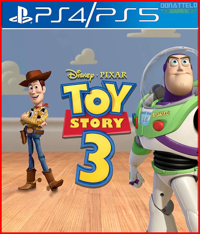 Toy Story 3 PS4 Donattelo Games Gift Card PSN, Jogo de PS3, PS4 e PS5