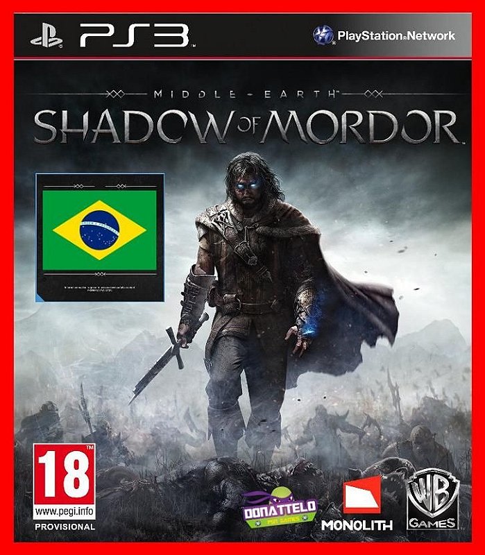 Terra Média - Sombra de Mordor PS3 PSN - Donattelo Games - Gift Card PSN,  Jogo de PS3, PS4 e PS5