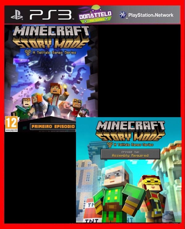 Minecraft Story Mode Episodios 1 e 2 ps3 psn - Donattelo Games - Gift Card  PSN, Jogo de PS3, PS4 e PS5