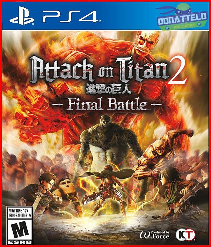 Attack on Titan PS3 - Donattelo Games - Gift Card PSN, Jogo de PS3