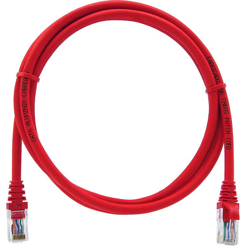 Cabo De Rede 2 Metros Patch Cord Cat6 UTP CCA Cabos Patch Cord
