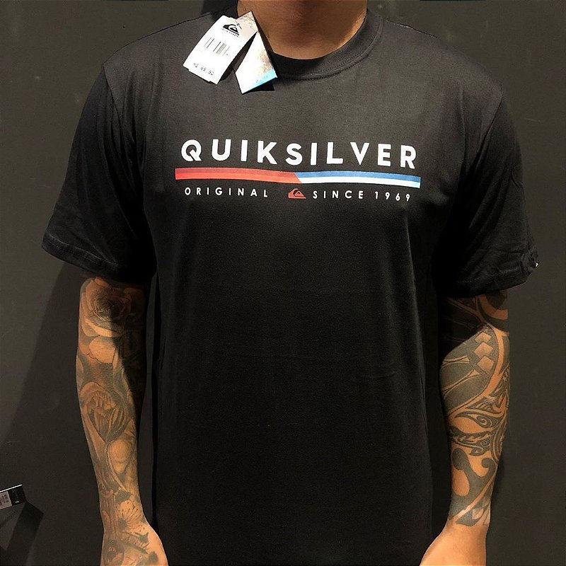Camiseta Manga Curta Quiksilver Original Lines Black - CAPMAFIA SUPPLY |  @CAPMAFIA011 | A loja especialista em headwear no Brasil 🤟🏻