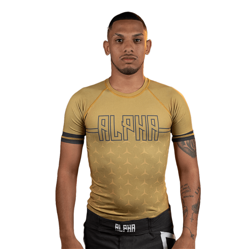 Gold Rash Guard Designs Rash Guard GOLD - Alpha | #VemPraAlcateia