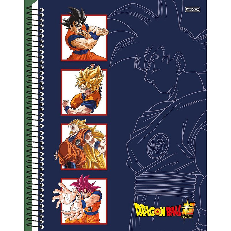 Caderno De Desenho Dragon Ball Super 60 Folhas Cartografia - Tem