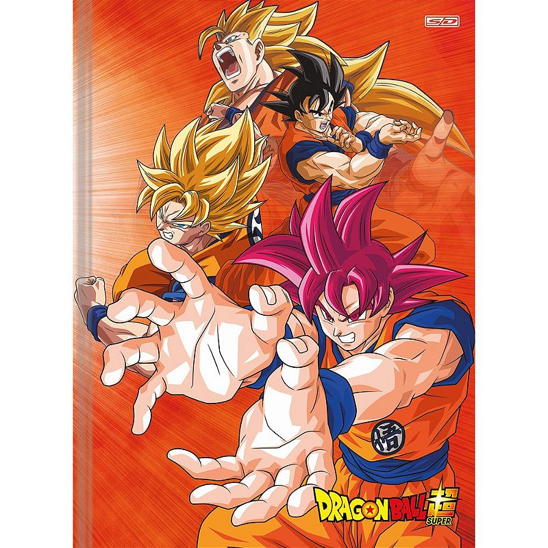 Caderno de Desenho Dragon Ball Goku - 60 Folhas - São Domingos - Casa Joka