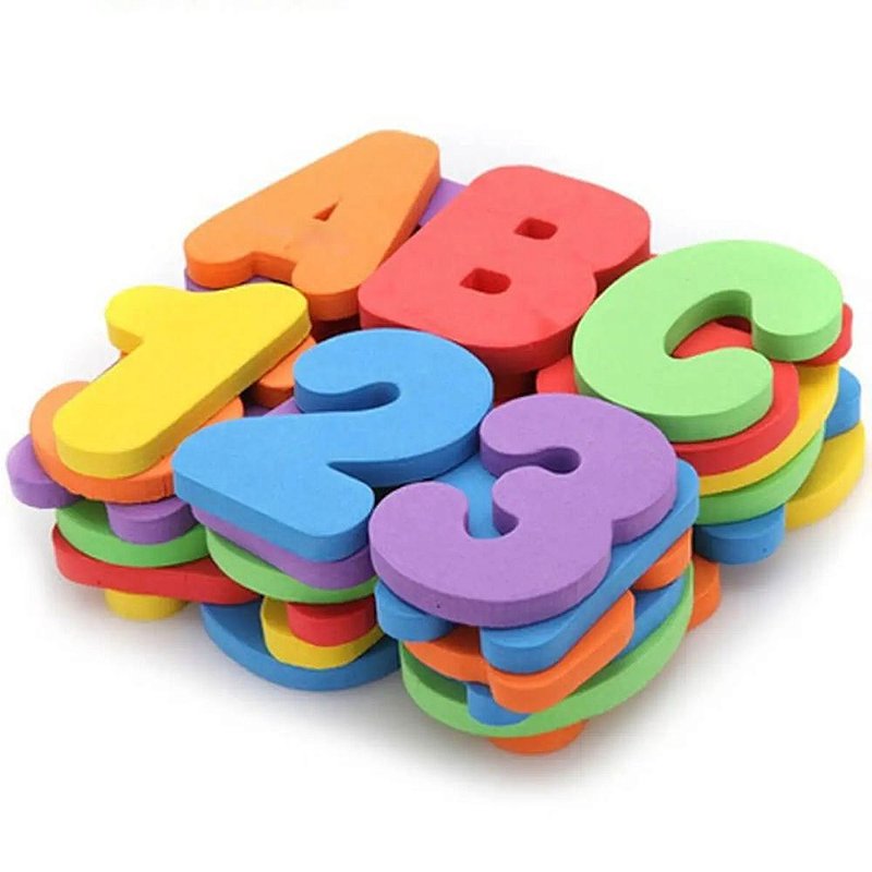 Brinquedo de Banho - Letras e Números - Buba - Casa Joka