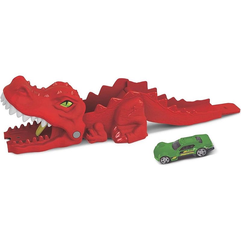 Nova Pista Hot Wheels Fúria Do T Rex Mattel