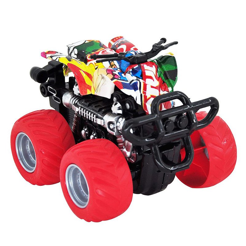 Carro Corrida Maluca - Vermelho - DM Toys - Casa Joka