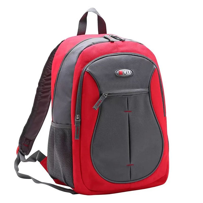 micchan Mochila de Costas Vermelho/Cinza - Chenson - Casa Joka