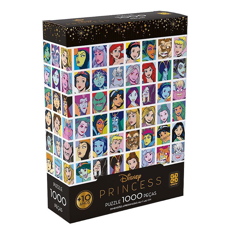 Kit Princesas Disney: GigaBook + Jogo da Memória + Quebra-Cabeça