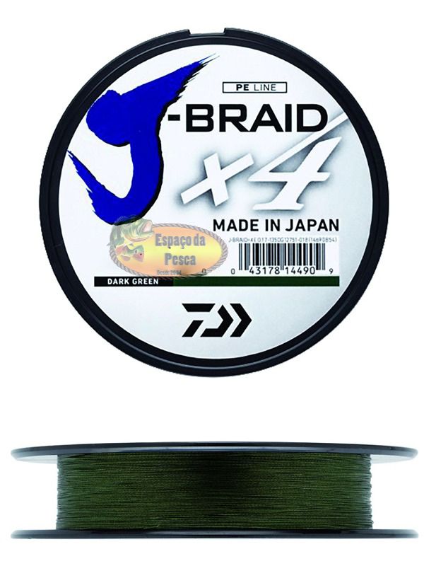 LINHA DAIWA J-BRAID 4X 135MTS - ESPAÇO DA PESCA