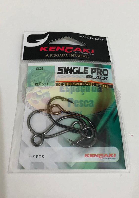 ANZOL KENZAKI SINGLE PRO BLACK - ESPAÇO DA PESCA