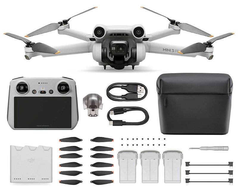 Drone Dji Mini 3 Pro Fly More Kit Plus (DJI RC) - Tecno Drones - A Mais  Completa Loja de Drones do Brasil