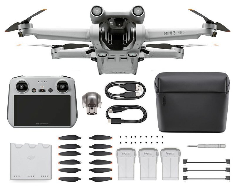 その他 DJI MINI 3 pro Drone Dji Mini 3 Pro Fly More Kit (DJI RC) - Tecno Drones - A Mais