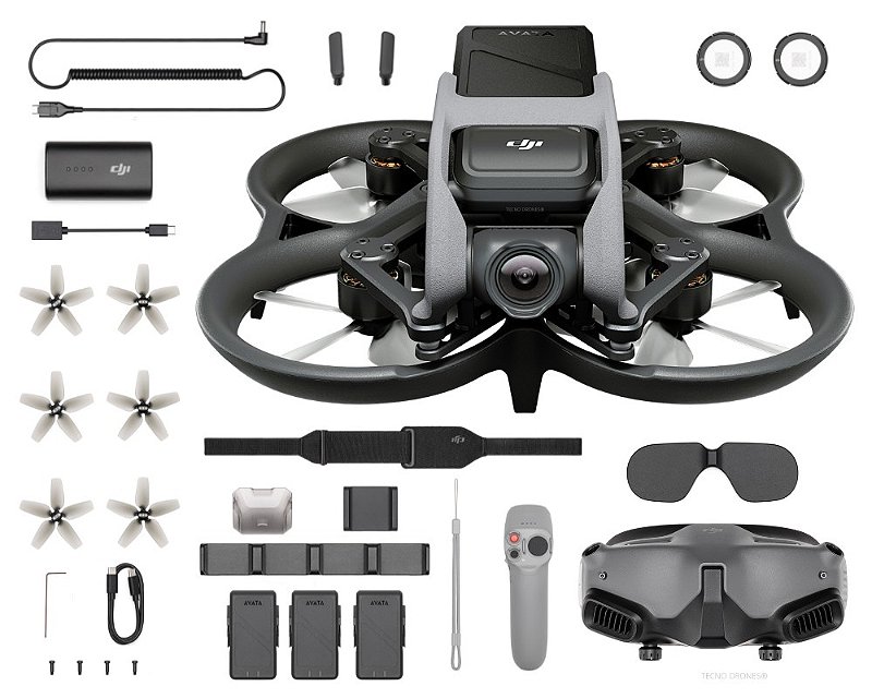 Drone DJI Avata Pro View Combo - Tecno Drones - A Mais Completa Loja de  Drones do Brasil