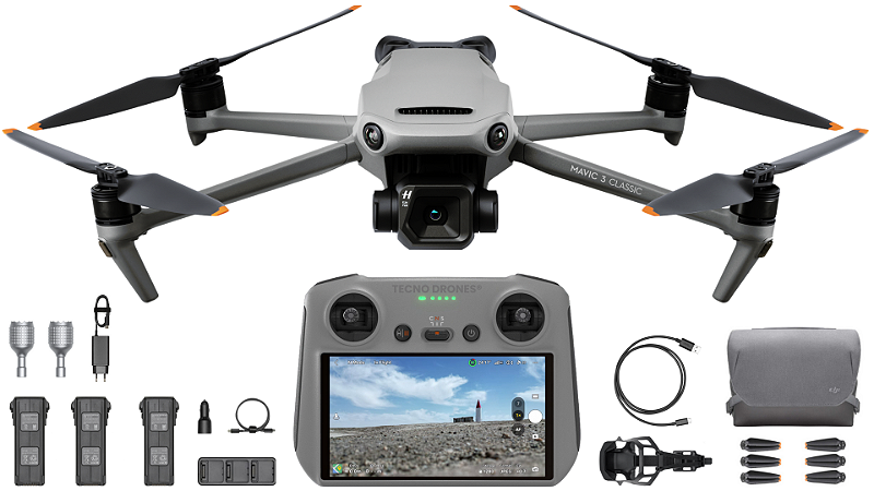 Drone Dji Mavic 3 Classic Fly More Kit (DJI RC) - Tecno Drones - A Mais ...