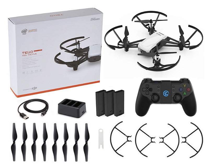Drone Dji Tello Boost Combo + Controle Gamesir T1D - Tecno Drones