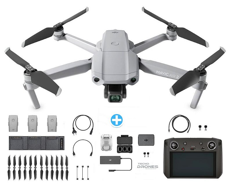 Drone Dji Mavic Air 2 Combo Com Smart Controller - Tecno Drones