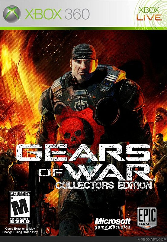 Controle Xbox 360 Sem Fio Gears of War Edition Sem DPAD Seminovo