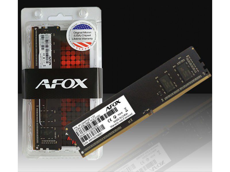 memoria afox p/ desk 8gb ddr4 2666mhz long-dimm - afld48fh1p