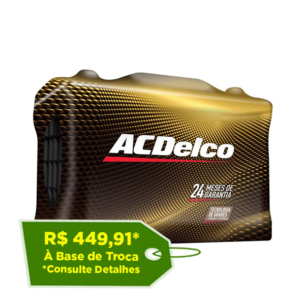 Bateria de carro ACDelco 60Ah - ADS60DD - 24 Meses de Garantia