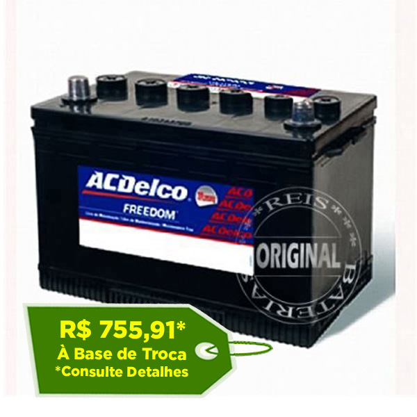 Bateria ACDelco 75Ah – ADR75LD ( Cx. Alta ) – Original de