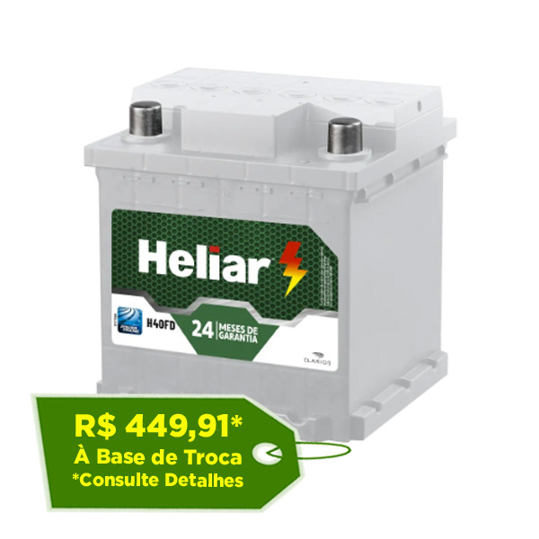 Bateria Heliar 40Ah – HG40FD – Original de Montadora - GM - Reis ...