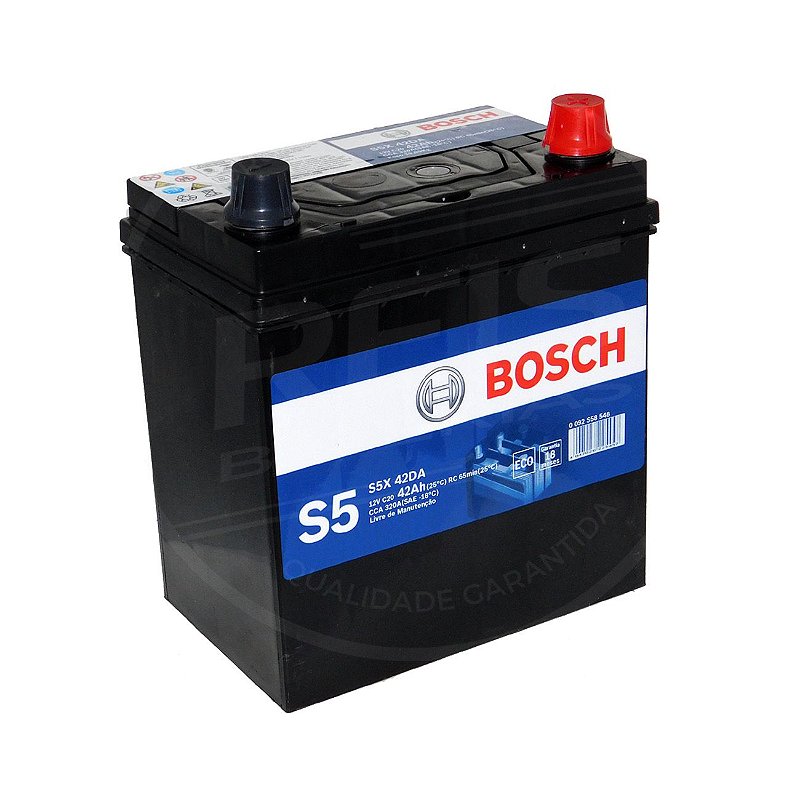 Bateria Bosch 42ah S5x42da Reis Baterias Bateria De Carro