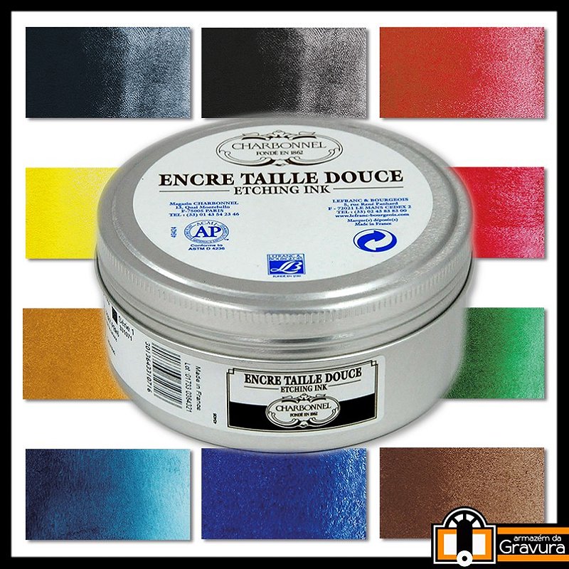 Tinta Charbonnel para Calcogravura (Gravura em Metal) 200 g