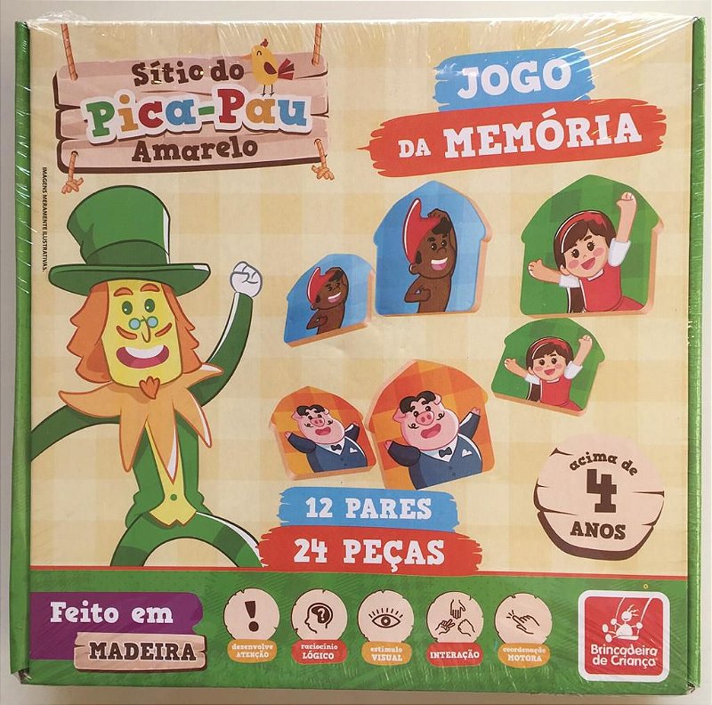 Jogo Da Memoria - Sitio Do Pica Pau Amarelo - Pikoli Brinquedos