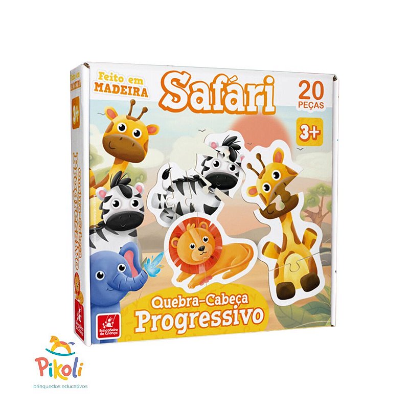 Jogo Da Memória - Safari - Pikoli Brinquedos Educativos